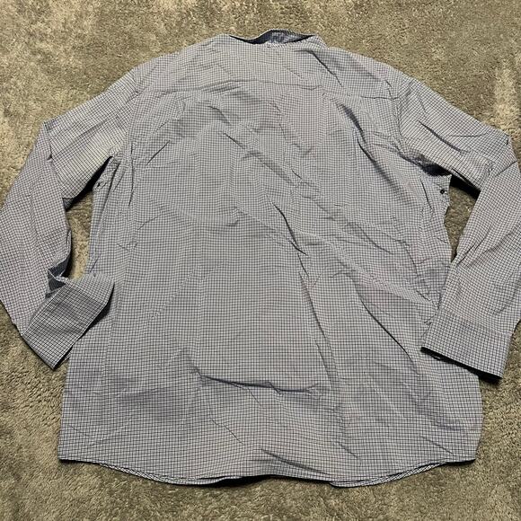 Southern Tide Shirt Mens XXL Blue Plaid Performance Stretch Button Charleston - Picture 3 of 7